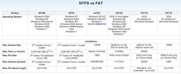 NTFS 대 지방