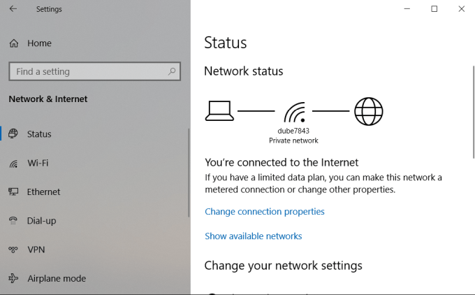 인터넷 연결