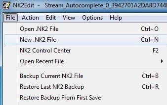 새 nk2 파일