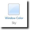 창 색상 설정 선택