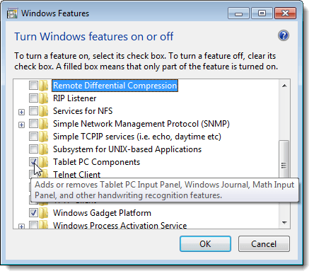 Windows 7에서 기능 설명보기