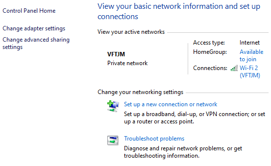 Windows 10 네트워크 설정
