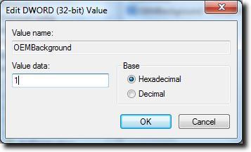 OEMBackground 값 변경