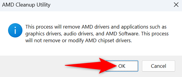 AMD 정리 유틸리티 실행